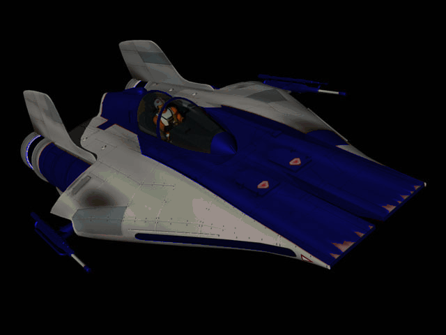 COM David Vaughan's starfighter